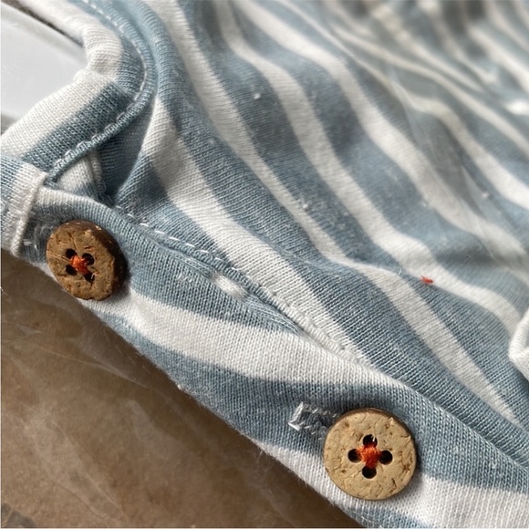 NWT First Wave Dillards Shirt Baby Blue/White Striped MSRP $18 Size: 12 mos - Picture 6 of 10